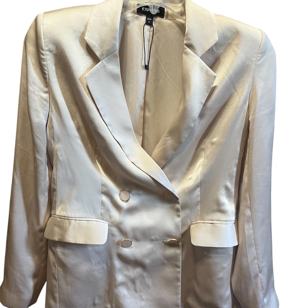 Express Elegant Cream Women's Blazer